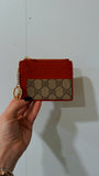 Upcycled GG Keychain Wallet (Selena Red)