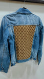 GG Distressed Denim Jacket